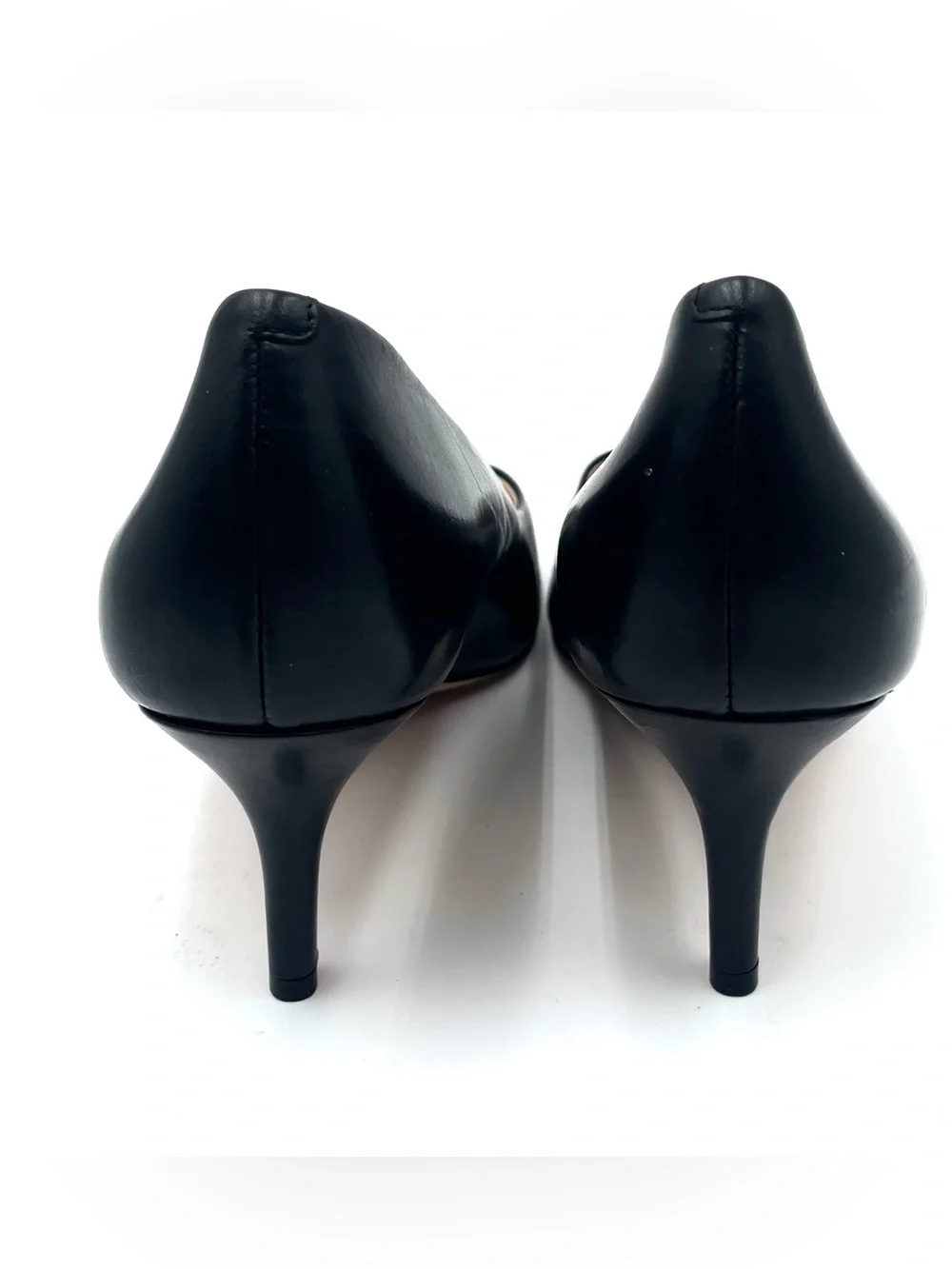Cole Haan Black Leather Pointed Toe Pumps Size 7.5